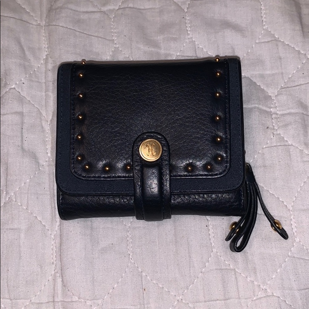 Cole Haan leather wallet Navy Blue